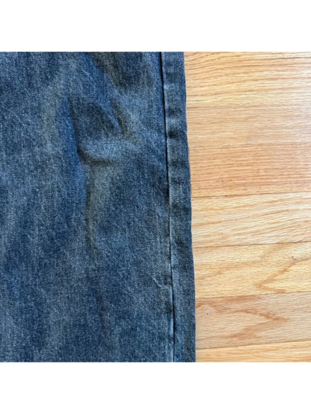 Our Legacy Third Cut Jeans Relaxed Straight Leg Washed Black Denim 30/28